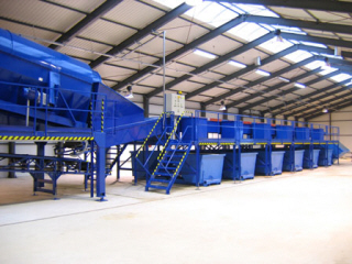 technologinio rūšiavimo linijos, gryninimas, augalų pakuočių parinkimas Lenkijoje